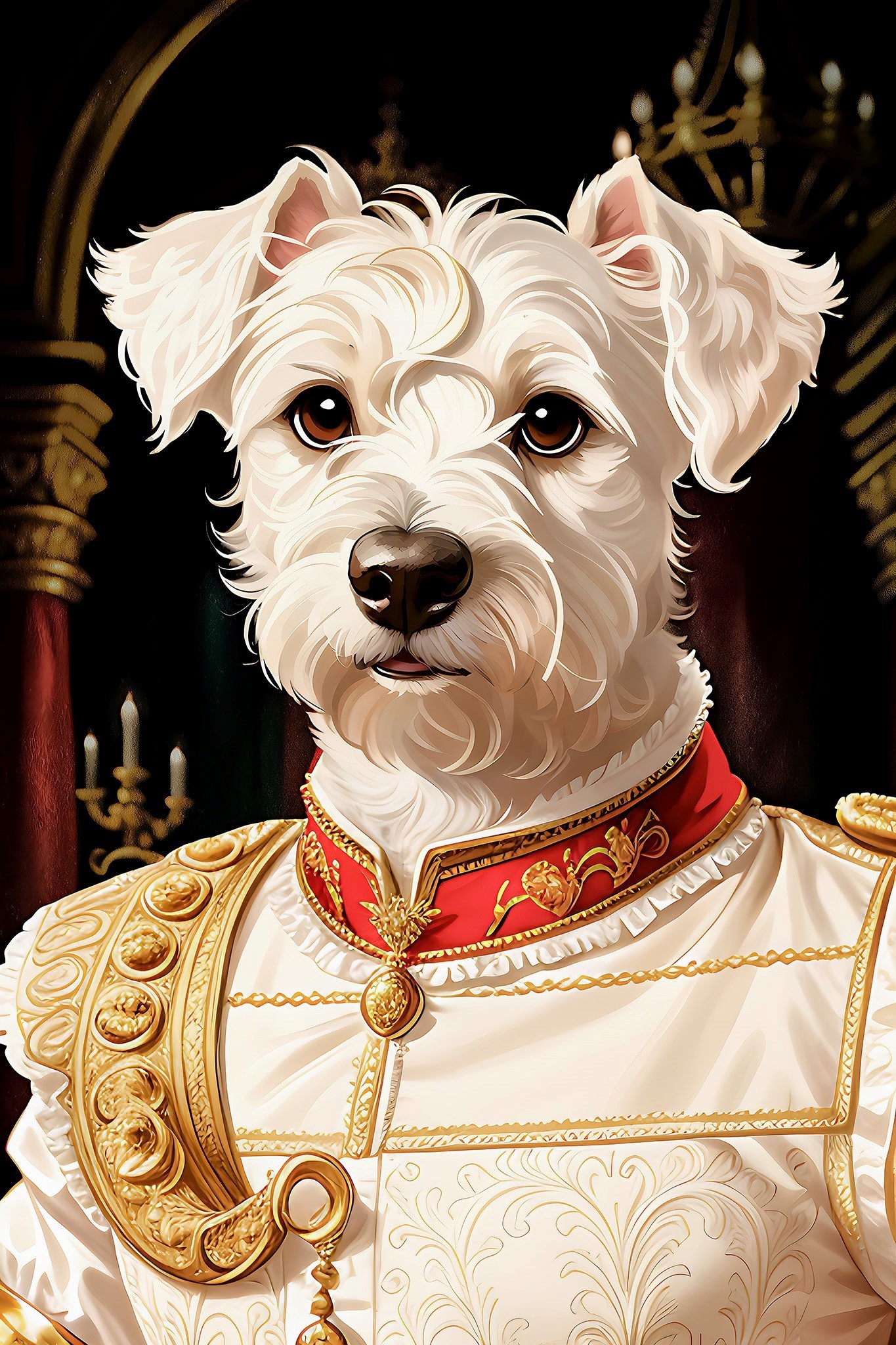 Prince Charming dog portrait