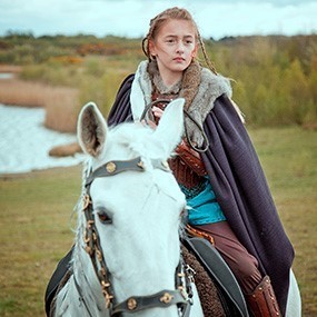 Viking cosplay photography